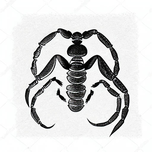 Minimalist Scorpion Tattoo Idea BlackInk