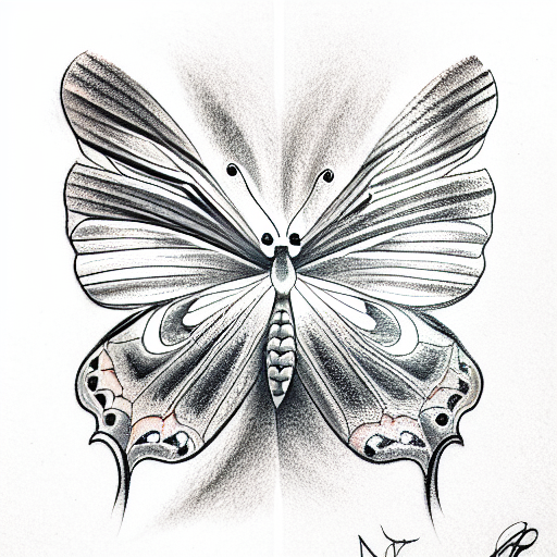 Realism "Butterfly" Tattoo Idea BlackInk