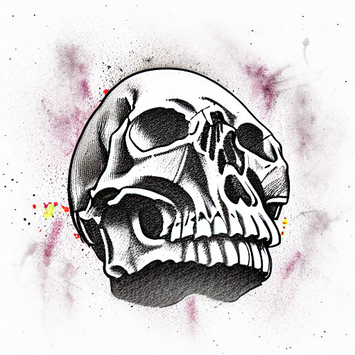 new school skull tattoo drawings