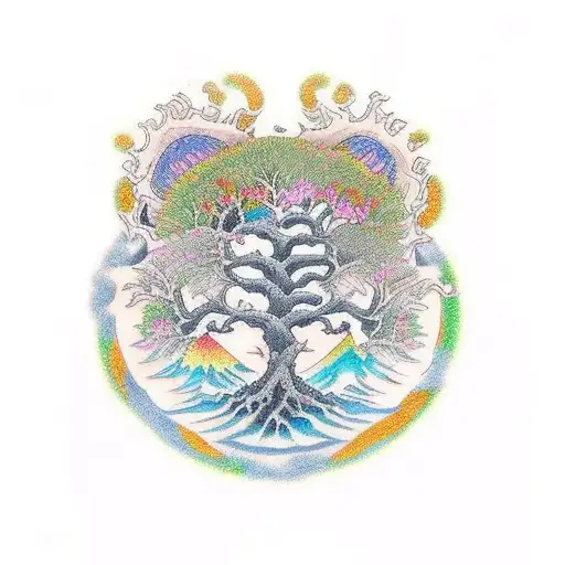 Japanese "Tree Of Life" Tattoo Idea BlackInk